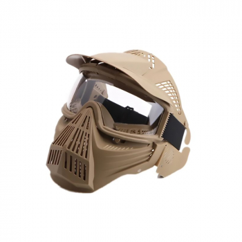 Игровая тактическая маска К2 с козырьком хаки-4