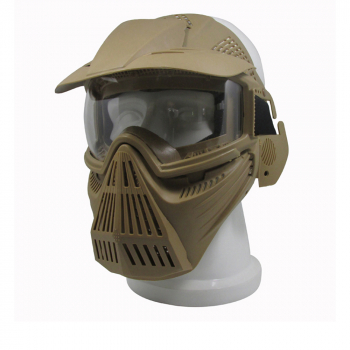 Игровая тактическая маска К2 с козырьком хаки-2