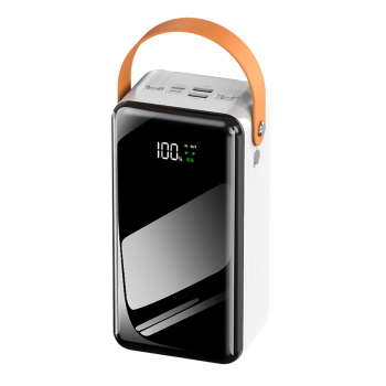 Внешний аккумулятор Power Bank 60000 mAh black glass (USB, Micro, Type C)-1