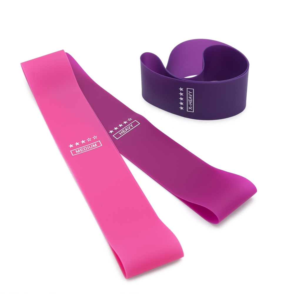 Купить фитнес резинки латексные ProResist 5шт. розовые в Томске ...